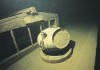 A similar brass compass binnacle on a Baltic sea wreck