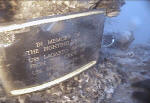 Memorial plack laid by USS Salvor dive team on the USS Lagarto
