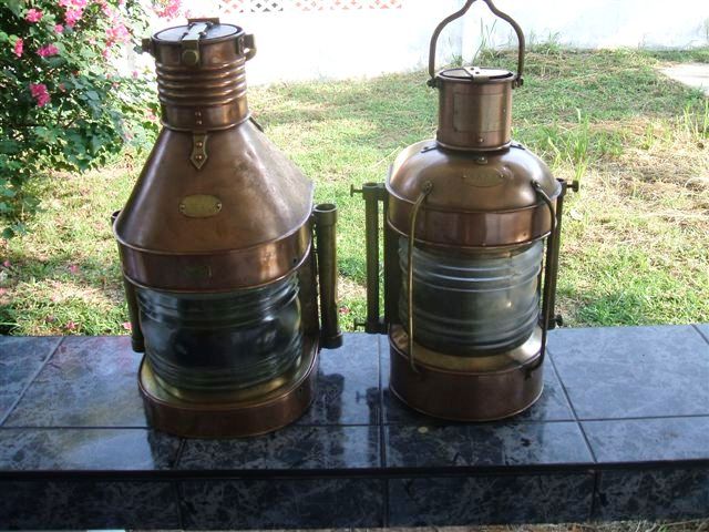 Nice Lamps Jamie!.  Didn't they polish up well. phot from Jamie macleod, MV Trident, Koh To, Thailand