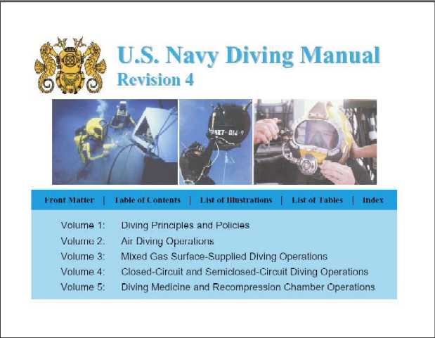 US Navy Diver Manual. 1000 pages of 'must read' diving theory for the wreck diving enthusiast. One of many programs available on the "Amazing Thailand" diving program CD. See ordering instruction below.