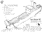 The X-Vertical Wreck's Pak1 or Koho Maru-5 in it's latest position on the seabed South of Ban Pae Beach, Rayong Province. Click for Hi Res 75KB Hir-res image. Sketch by Steve Burton at Mermaids Dive Center, Pattaya